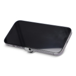 Portachiavi apribottiglie e apriscatole in alluminio leggero per uso quotidiano color argento quarta vista