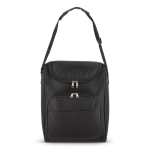 Borsa frigo con rivestimento in alluminio e doppio scomparto 13 l color nero terza vista