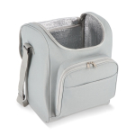 Borsa frigo con rivestimento in alluminio e doppio scomparto 13 l color grigio seconda vista