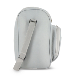Borsa frigo con rivestimento in alluminio e doppio scomparto 13 l color grigio quinta vista