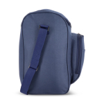 Borsa frigo con rivestimento in alluminio e doppio scomparto 13 l color blu scuro quinta vista