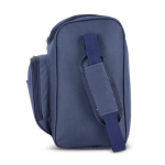 Borsa frigo con rivestimento in alluminio e doppio scomparto 13 l color blu scuro sesta vista