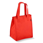 Borsa termica da portare con rivestimento in alluminio interno color rosso
