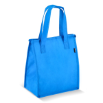 Borsa termica da portare con rivestimento in alluminio interno color azzurro