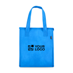 Borsa termica da portare con rivestimento in alluminio interno vista area di stampa