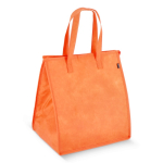 Grande borsa frigo da portare con rivestimento in alluminio interno color arancione