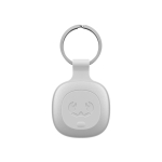 Localizzatore di oggetti con portachiavi compatibile dispositivi Apple color grigio chiaro terza vista