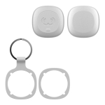 Localizzatore di oggetti con portachiavi compatibile dispositivi Apple color grigio chiaro quinta vista