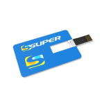Tessera USB su misura dalla forma ultrasottile prodotta in UE color bianco vista con stampa
