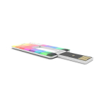 Memoria USB su misura formato Mini Card prodotta in UE color bianco vista con stampa