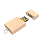 USB su misura in legno con chiusura magnetica prodotta in UE color legno chiaro vista angolo posteriore sinistro
