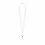 Lanyard su misura in RPET per sublimazione prodotto in UE color bianco settima vista