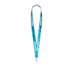 Lanyard su misura in RPET per sublimazione prodotto in UE color bianco