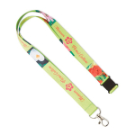 Lanyard su misura in RPET per sublimazione prodotto in UE color bianco