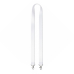 Lanyard su misura in poliestere con 2 moschettoni per sublimazione color bianco settima vista