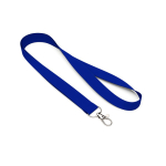 Lanyard su misura realizzato in poliestere con moschettone o clip color blu elettrico