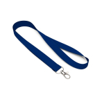 Lanyard su misura realizzato in poliestere con moschettone o clip color blu oltremare