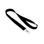Lanyard su misura realizzato in RPET con moschettone o clip color nero settima vista