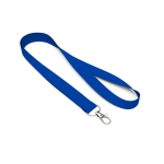 Lanyard su misura realizzato in RPET con moschettone o clip color blu reale settima vista