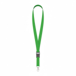 Lanyard su misura in poliestere con fibbia sganciabile color verde settima vista