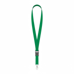 Lanyard su misura in poliestere con fibbia sganciabile color verde bottiglia settima vista