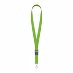 Lanyard su misura in poliestere con fibbia sganciabile color verde mela settima vista