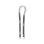 Lanyard su misura in poliestere con 2 moschettoni a scelta color grigio scuro