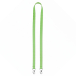 Lanyard su misura in poliestere con 2 moschettoni a scelta color verde mela settima vista