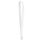 Lanyard su misura realizzato in amido di mais con moschettone color bianco settima vista