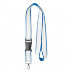 Lanyard su misura sganciabile poliestere satinato per sublimazione color blu settima vista