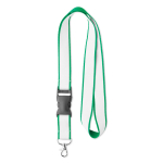 Lanyard su misura sganciabile poliestere satinato per sublimazione color verde settima vista