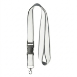 Lanyard su misura sganciabile poliestere satinato per sublimazione color grigio scuro settima vista