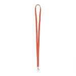 Lanyard su misura in poliestere con moschettone a scelta color rosso settima vista