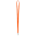 Lanyard su misura in poliestere con moschettone a scelta color arancione settima vista