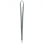 Lanyard su misura in poliestere con moschettone a scelta color grigio scuro settima vista