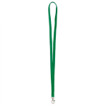 Lanyard su misura in poliestere con moschettone a scelta color verde bottiglia settima vista