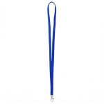 Lanyard su misura in poliestere con moschettone a scelta color blu elettrico settima vista