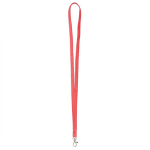 Lanyard su misura in poliestere con moschettone a scelta color rosso scuro settima vista