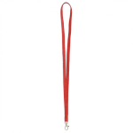 Lanyard su misura in poliestere con moschettone a scelta color granata settima vista