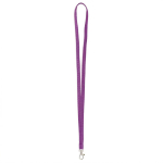 Lanyard su misura in poliestere con moschettone a scelta color viola settima vista