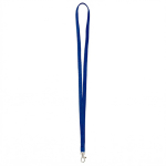 Lanyard su misura in poliestere con moschettone a scelta color blu oltremare settima vista