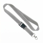 Lanyard su misura sganciabile con rivestimento riflettente grigio color grigio settima vista