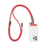 Lanyard su misura regolabile cavo di ricarica Tipo-C per smartphone color rosso
