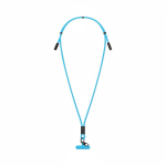 Lanyard su misura regolabile cavo di ricarica Tipo-C per smartphone color azzurro ciano settima vista