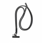 Lanyard su misura regolabile per smartphone con caricatore Tipo-C color nero settima vista