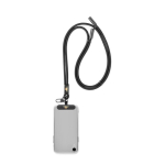 Lanyard su misura regolabile per smartphone con caricatore Tipo-C color nero