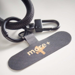 Lanyard su misura regolabile per smartphone con caricatore Tipo-C color nero quinta vista