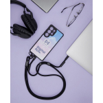 Lanyard su misura regolabile per smartphone con caricatore Tipo-C color nero