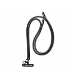 Lanyard su misura regolabile per smartphone con caricatore Tipo-C color nero vista area di stampa