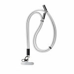 Lanyard su misura regolabile per smartphone con caricatore Tipo-C color bianco settima vista